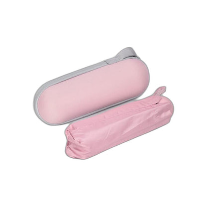 SOMBRILLA CON ESTUCHE  POLIESTER+METAL VARIOS COLORES DIM:17X5X5