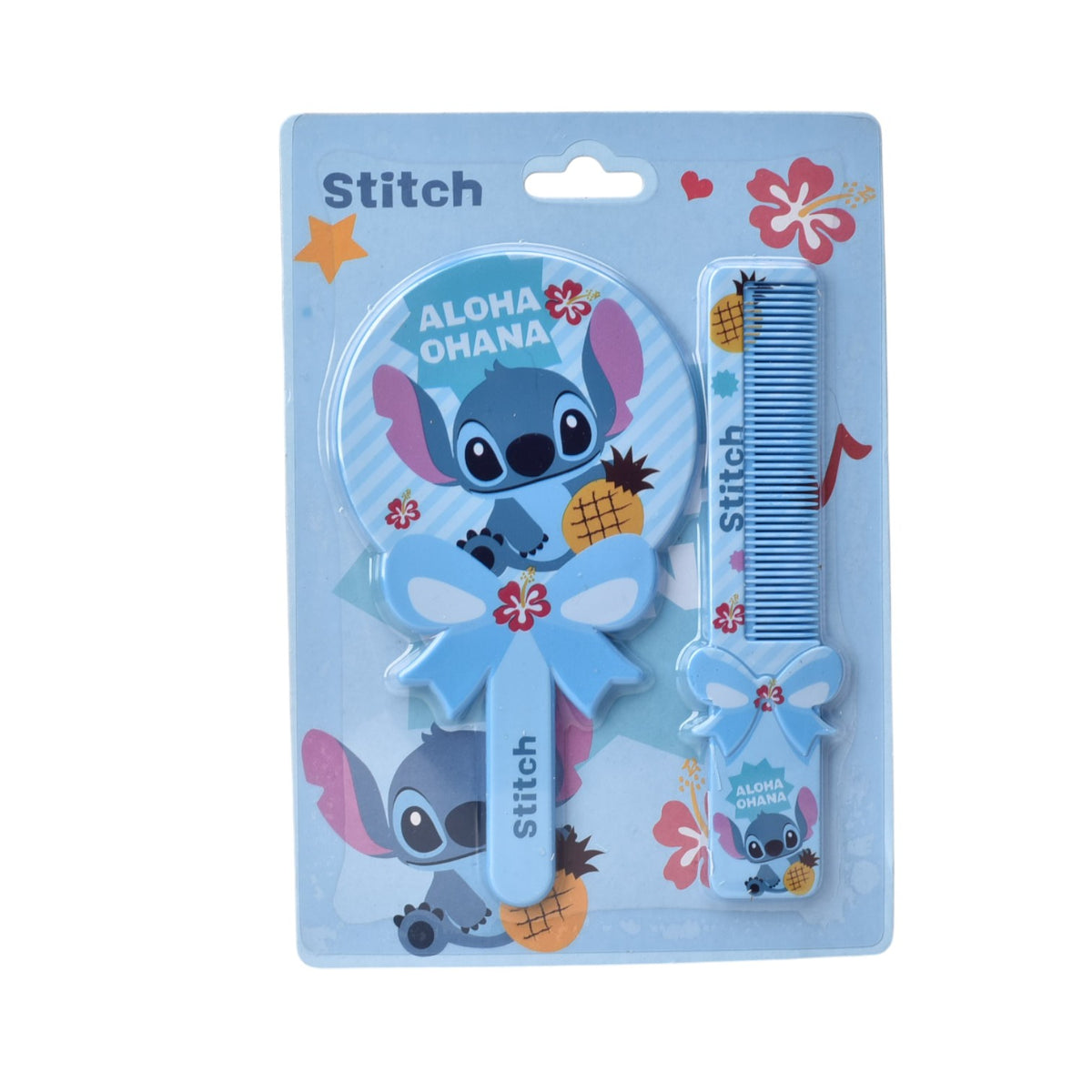 peinilla con espejo plastico personaje stich dim:13x18