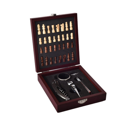 KIT DESCORCHADOR DE VINO ACERO INOXIDABLE CON JUEGO DE AJEDR