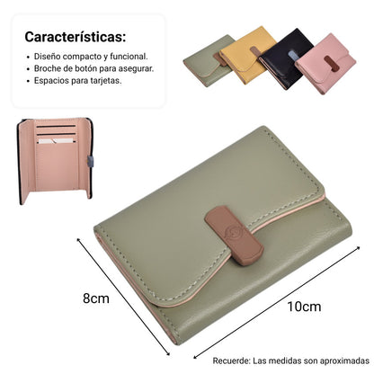 BILLETERA MUJER SINTETICO DIM:10X8