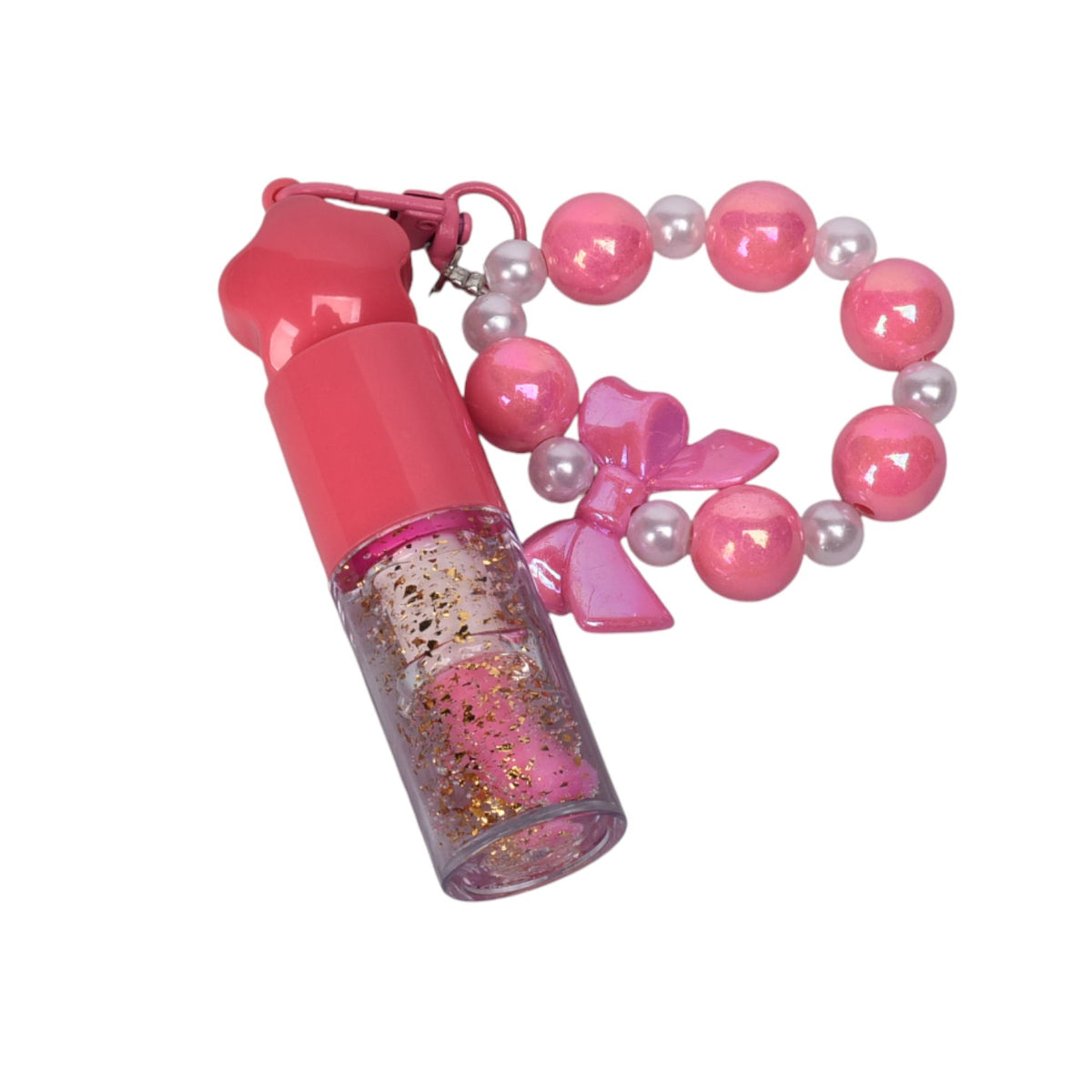 llavero con brillo plastico dim:8x2