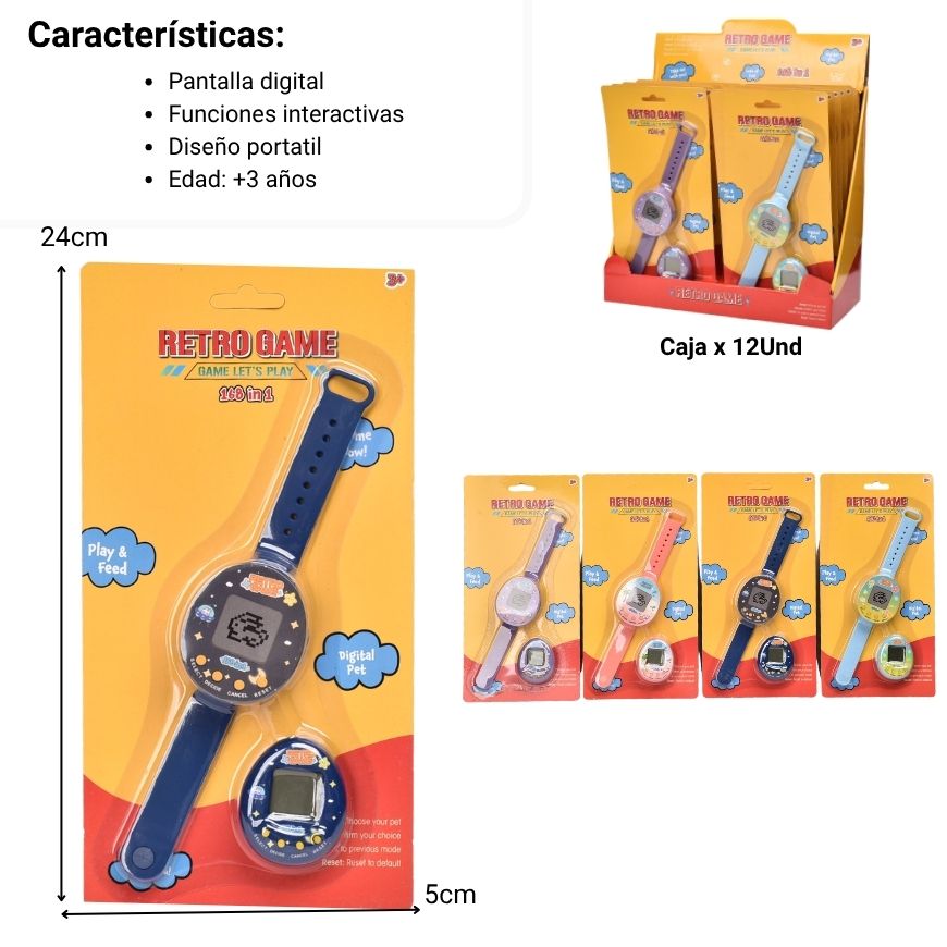 reloj tamagotchi dim: 31.5*30*15cm