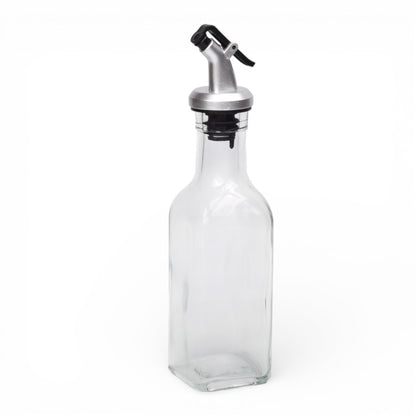 BOTELLA  ATOMIZADOR ACEITE SPRAY PLASTICO VIDRIO DIM:6X6X19