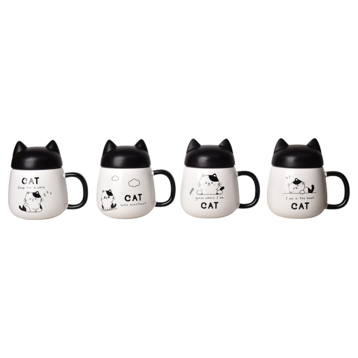 mug pocillo ceramica forma de gato 500ml dim:10*10*13