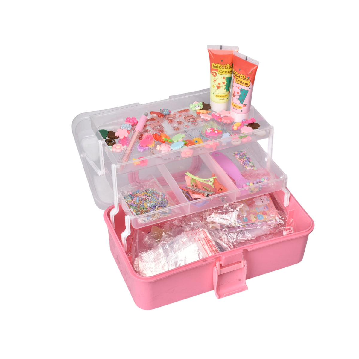 juguete kit de arte con accesorios plastico dim:26x12x17