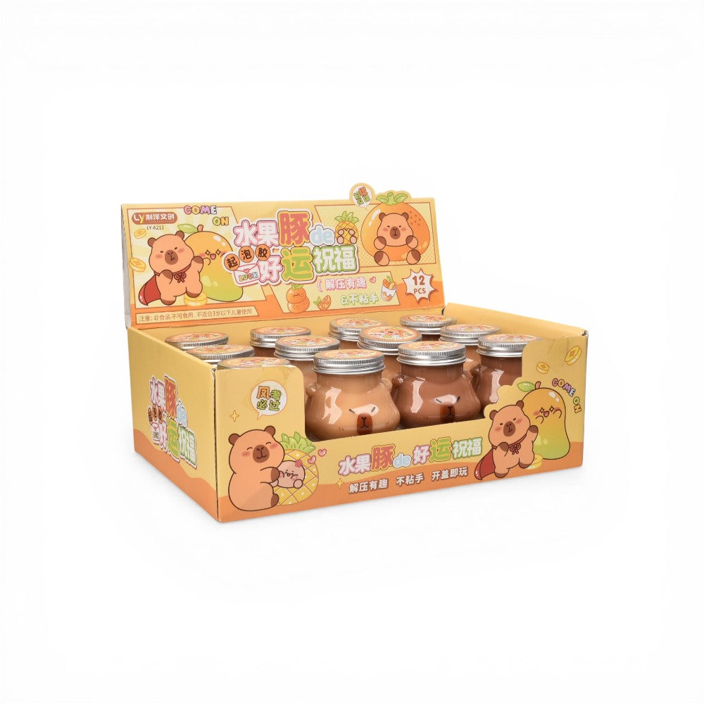 slime gel moldeable forma capybara dim: 7x7x11