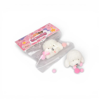 SQUISHY ANTI ESTRÉS  FORMA PERRO ELASTICO CAUCHO DIM:6X5X3