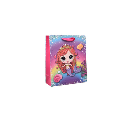 BOLSA REGALO EN PAPEL SIRENA TAMAÑO PEQUEÑO