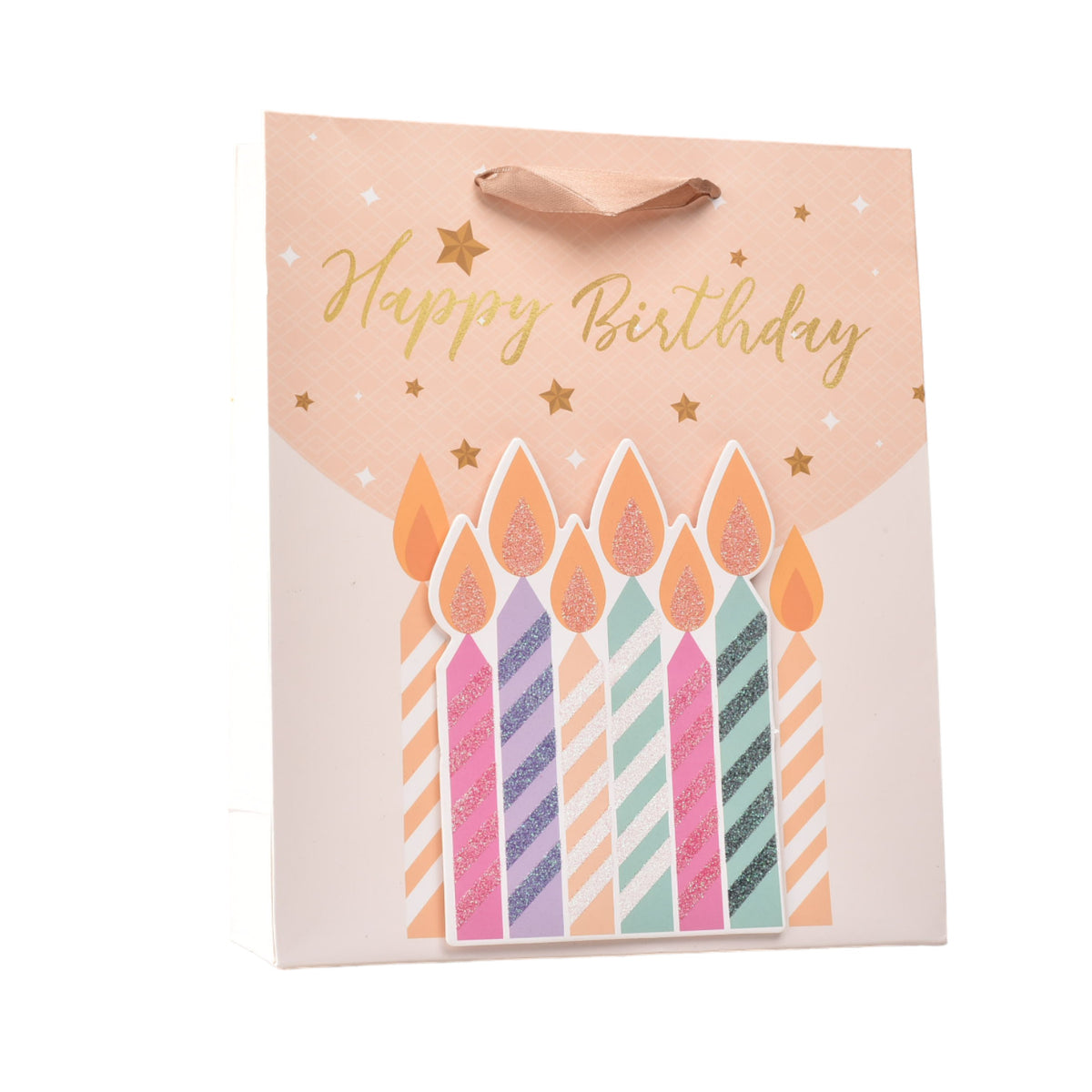 bolsa regalo en papel tamaño mediano cumpleaños