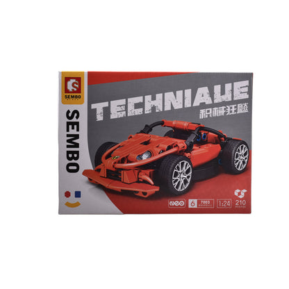 FICHAS DE ARMAR PLASTICO FERRARI CARRO 25X18.8CM