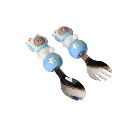 SET CUCHARA Y TENEDOR HIERRO ACERO INOXIDABLE DIM:11*8*3