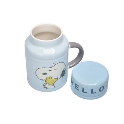 POCILLO CERAMICA SNOOPY PERSONAJE 520ML DIM:14X8