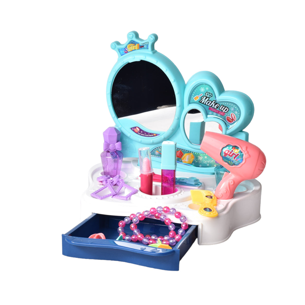 juguete mini tocador plastico con accesorios