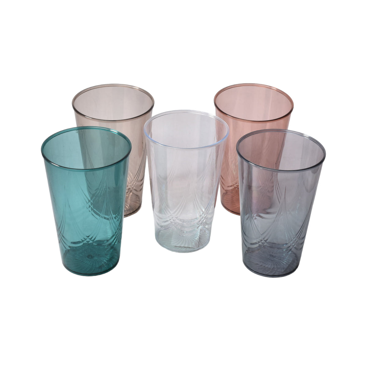 vaso plastico varios colores dim:8x8x13