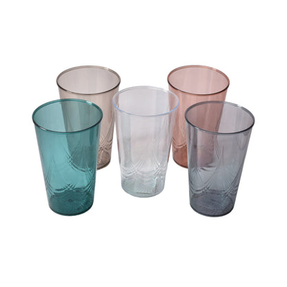 VASO PLASTICO VARIOS COLORES DIM:8X8X13