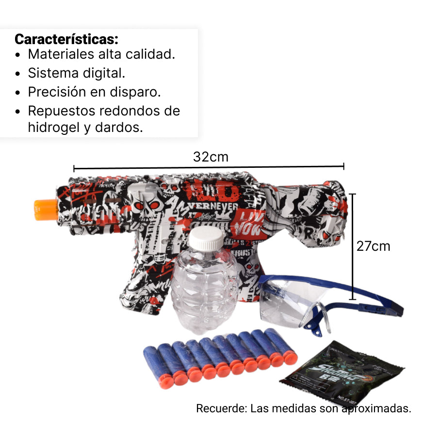 pistola de agua electrica bolsa de gel