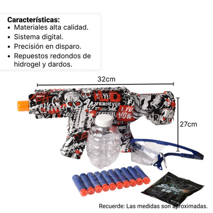 PISTOLA DE AGUA ELECTRICA BOLSA DE GEL