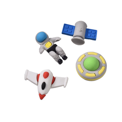 SET X 4 BORRADORES CON FORMA DE ASTRONAUTA