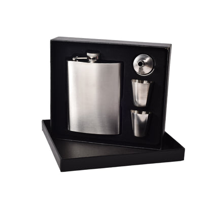 WHISKERA LICORERA PLATEADA ACERO INOXIDABLE CON ACCESORIOS
