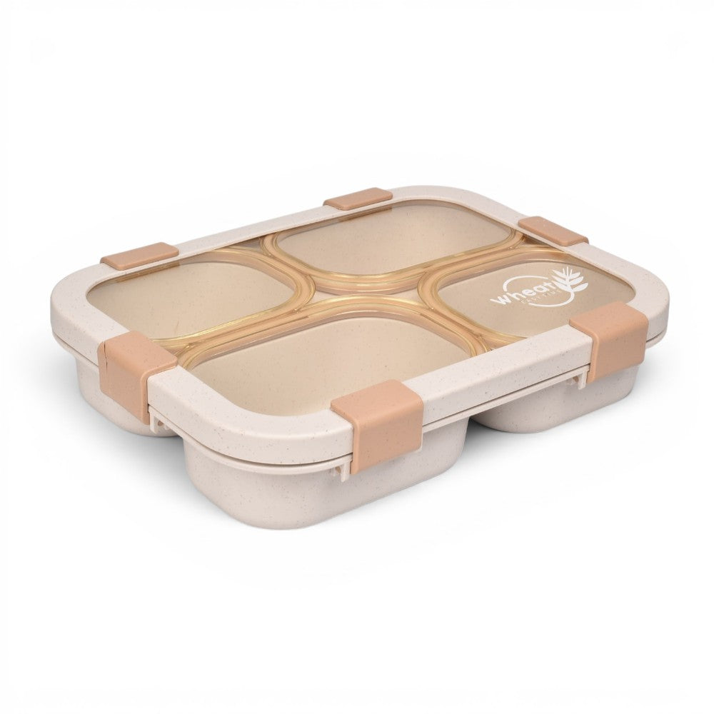 portacomida con divisiones y cubierto plastico 1250ml