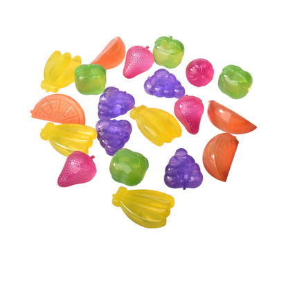 SET 20UND CUBOS DE HIELO FORMA FRUTA REUTILIZABLE PLASTICO