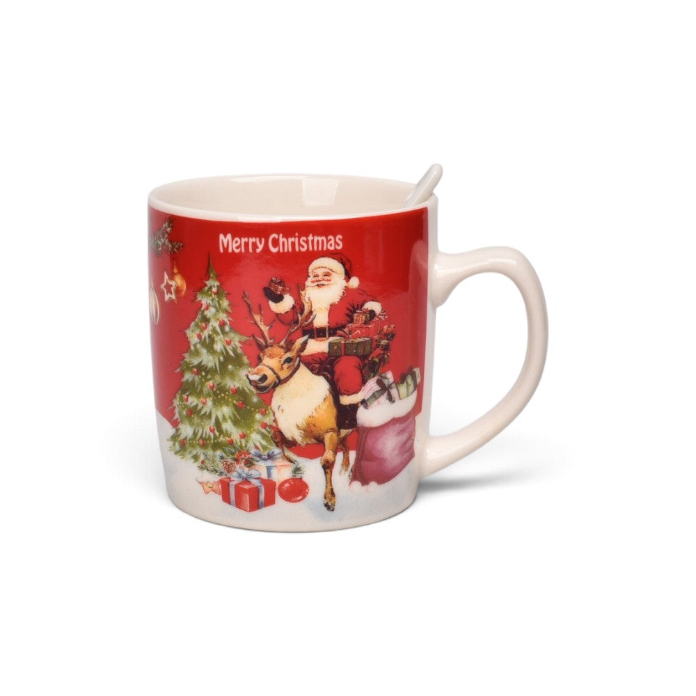 pocillo set con cuchara navidad 210ml
