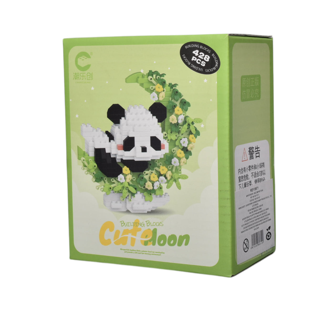 bloques fichas armable 428pcs forma oso de luna dim:10x6x13cm