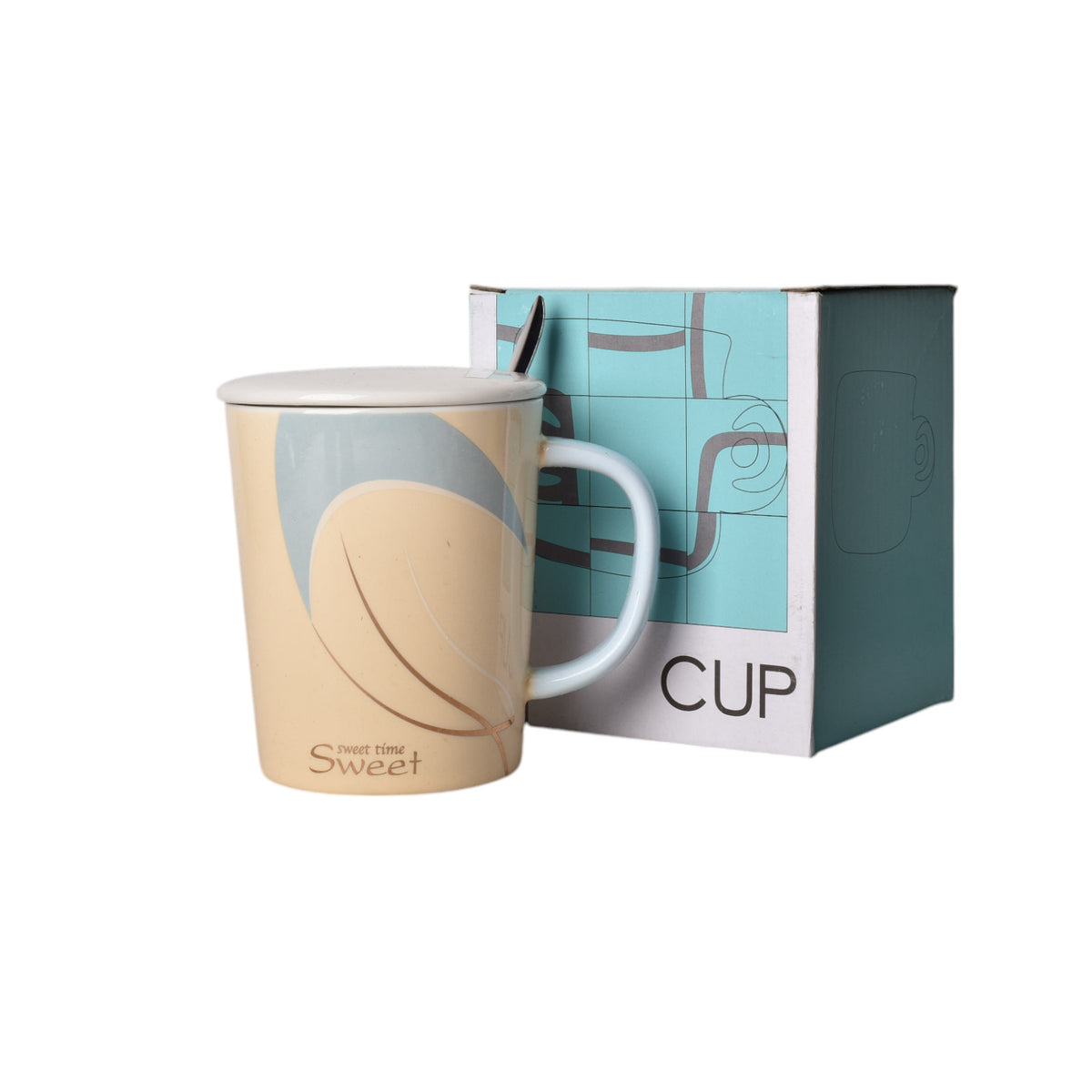 mug pocillo ceramica con tapa 350ml dim:8*8*10