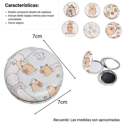ESPEJO REDONDO CARTERA CAPYBARA DIM:7X7