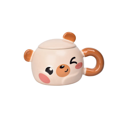 MUG POCILLO GRANDE CERAMICA FORMA DE OSO 400ML DIM:10X7