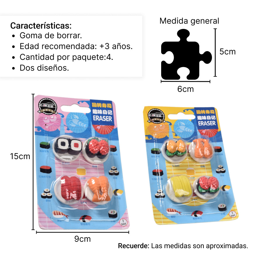 set borradores varias formas