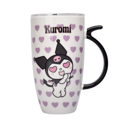 POCILLO CERAMICA KUROMI PERSONAJE 580ML DIM:9X16