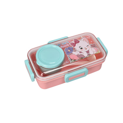 PORTACOMIDA PLASTICO NIÑO NIÑA 500ML DIM:17X9X5