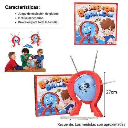 JUEGO DE MESA GLOBOS EXPLOSIVOS FAMILIAR PLASTICO DIM:27X27X6