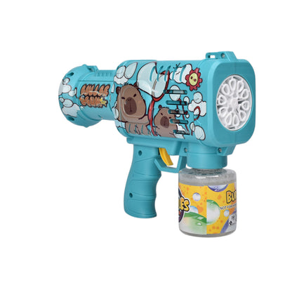 JUGUETE PISTOLA DE BURBUJAS CAPYBARA  PLASTICO DIM:15X6X21