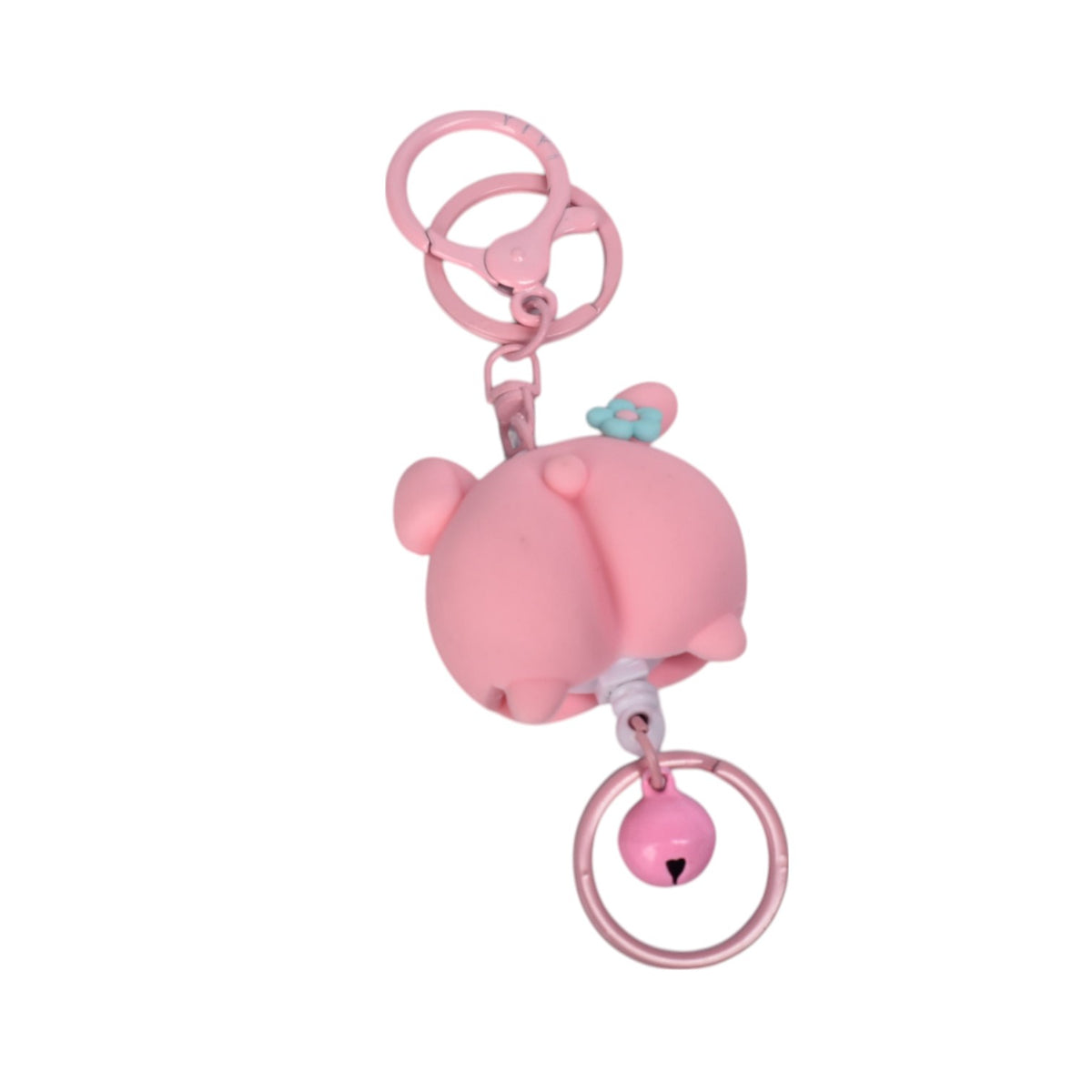llavero plastico rosado dim:4x4x3