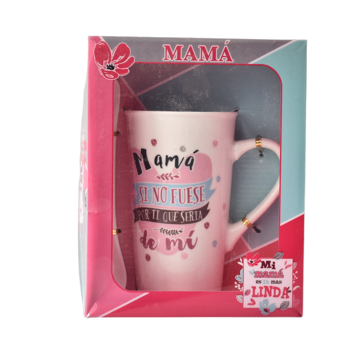 mug pocillo con cuchara ceramica