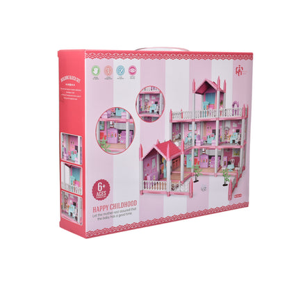 JUGUETE CASA DE MUÑECAS PLASTICO NIÑA ARMABLE DIM:37X30X8