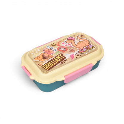 PORTACOMIDA CON DIVISION Y CUBIERTOS PARA NIÑOS 745ML