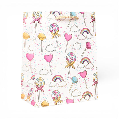 BOLSA PARA REGALO VARIOS COLORES DE PAPEL DIM:26X32X10