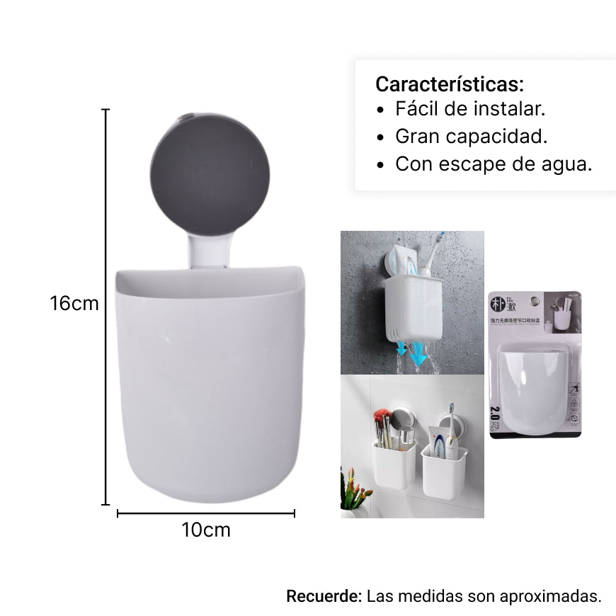 porta cepillos pared dim:12*10cm