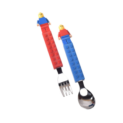 SET CUBIERTOS CUCHARA Y TENEDOR CON ESTUCHE FICHAS DE ARMAR
