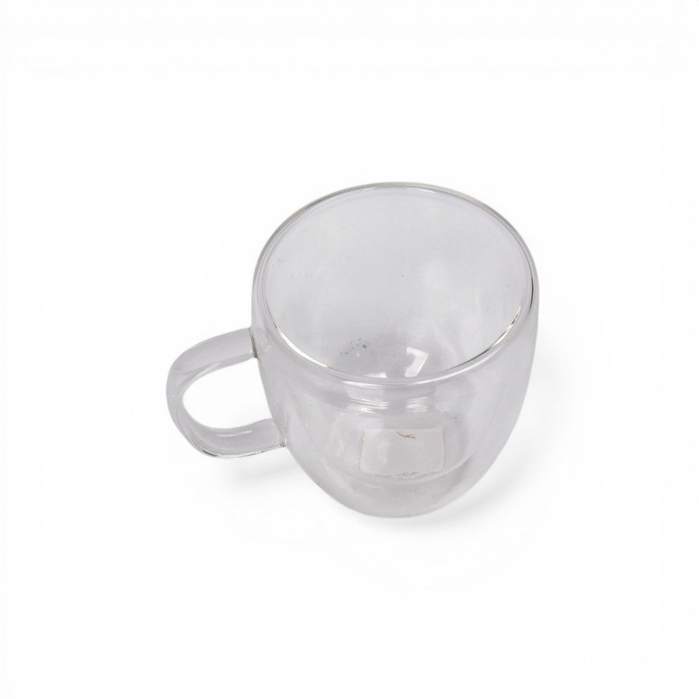 mug pocillo vidrio 250ml dim: 8x9x6