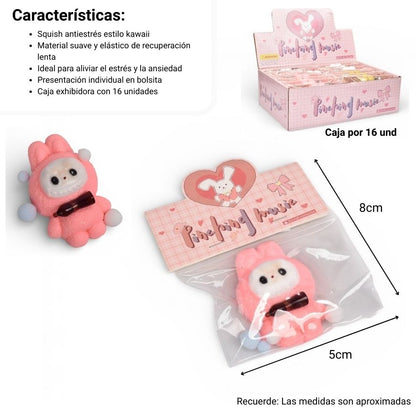 SQUISHY ANTI ESTRÉS LABUBU DIM:8X5X3