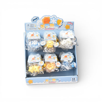 SQUISHY ANTI ESTRÉS CLIMA ELASTICO CAUCHO  DIM: 4X3X1