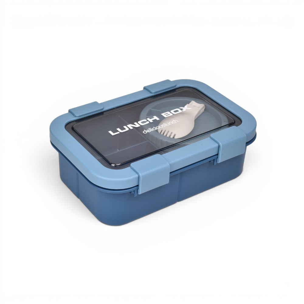 portacomida con division recirpiente y plato plastico 1000ml