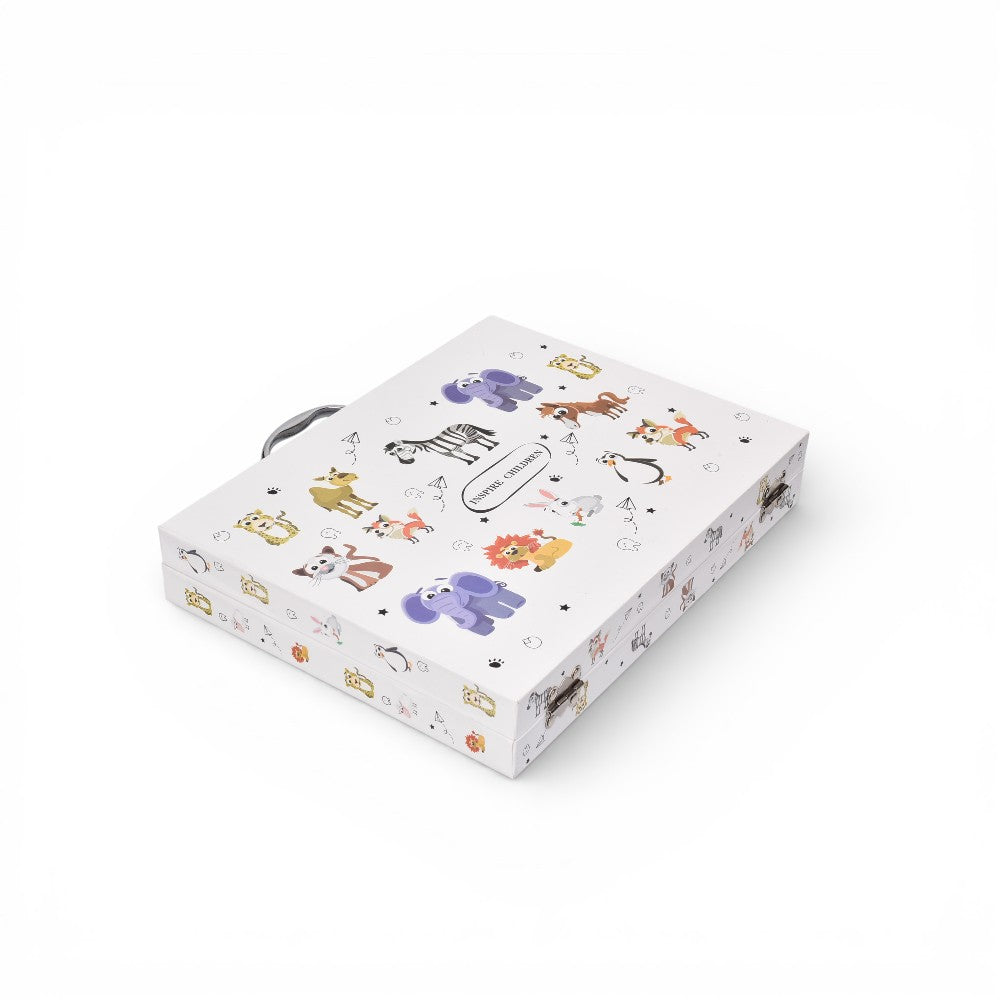 set de arte de 78pcs plastico diseño animalitos dim:23x30x5