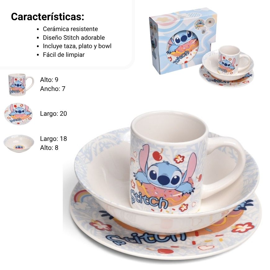set vajilla prj ceramica 240ml