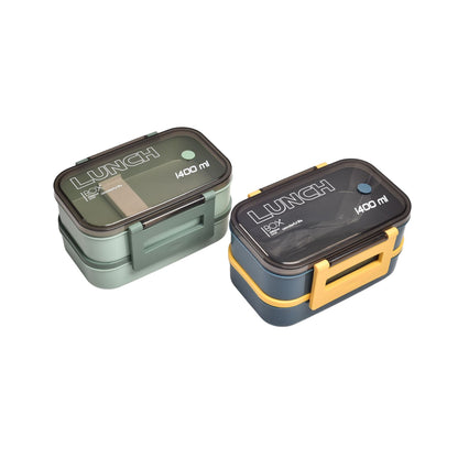 PORTACOMIDAS LONCHERA PLASTICO RECIPIENTE CON CUBIERTOS