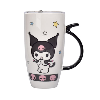 POCILLO CERAMICA KUROMI PERSONAJE 580ML DIM:9X16